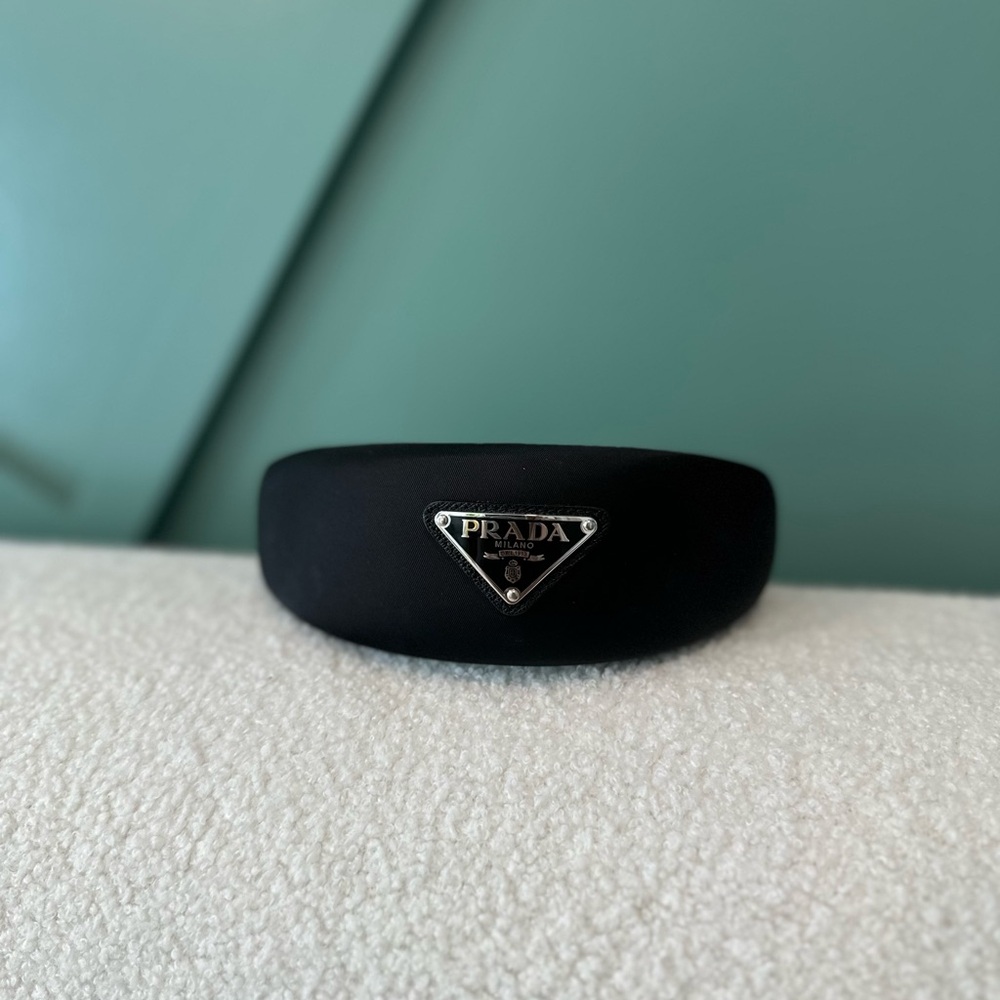 Prada Black Headband with Signature Logo - Picture 3 of 5